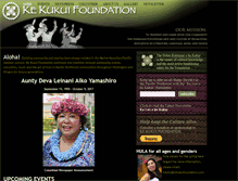 Tablet Screenshot of kekukuifoundation.org